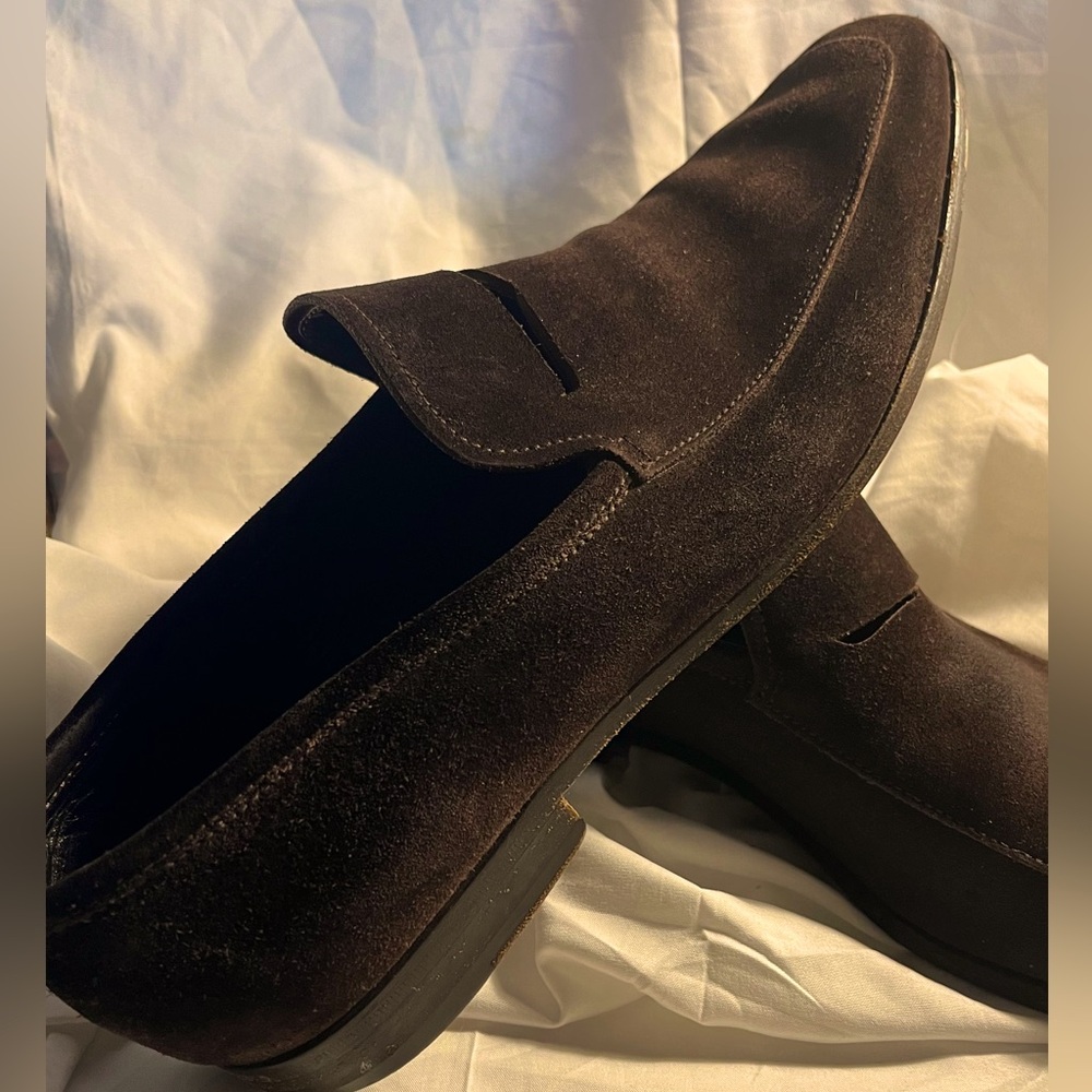 Jil Sander Men’s Brown Suede Loafers